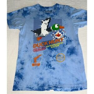 Fifth Sun Nintendo Duck Hunt‎ T Shirt Mens Medium Retro Gaming Tie Dye